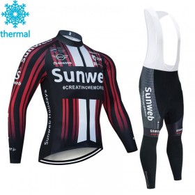 Conjunto Maillot + Culotte largo con tirantes Invierno Termico 2020 Team Sunweb N003